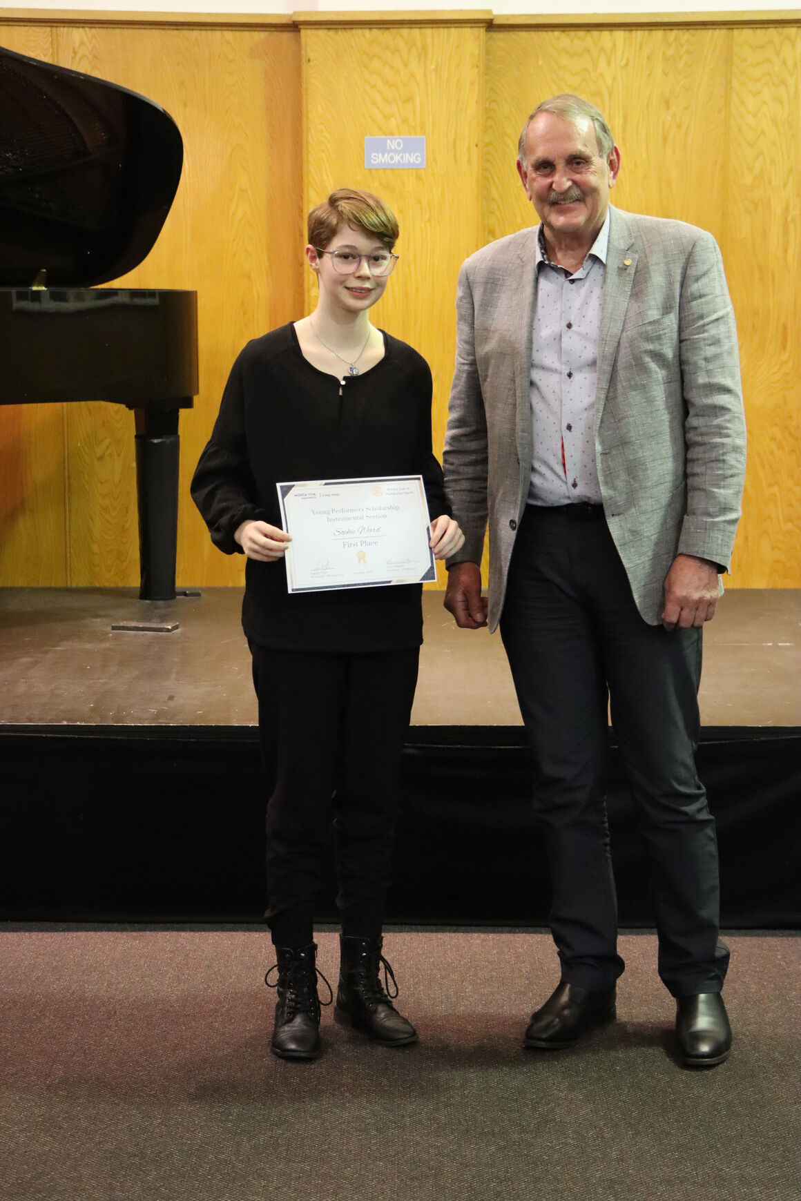 “Sophie Ward, 1st in Instrumental Category” (YPS Finals, October 17, 2022)